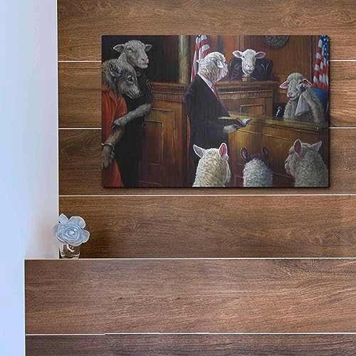 Eyewitness Metal Wall Art by Lucia Heffernan 16x12