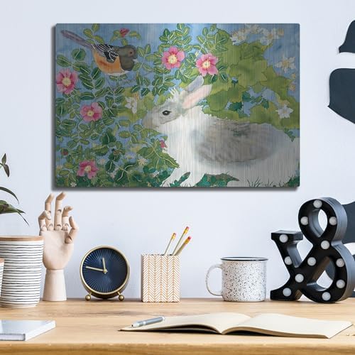 Bunny with Towee Metal Wall Art by Carissa Luminess
