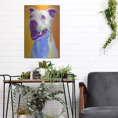 Pit Bull - Honey Metal Wall Art 12x16