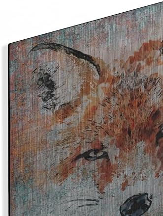 Red Fox 3 Metal Wall Art by Irena Orlov
