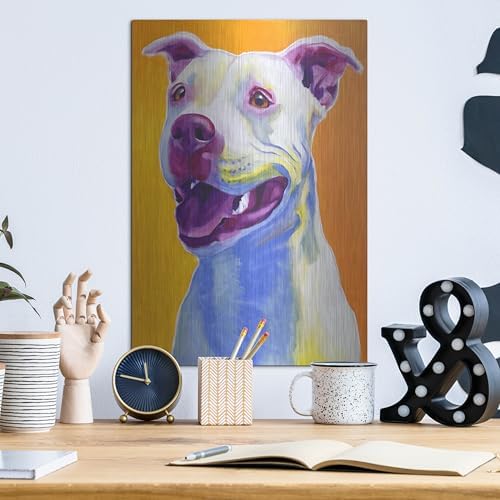Pit Bull - Honey Metal Wall Art 12x16