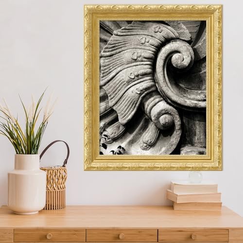 Amanti Art Framed Wall Art 24x20 Stone Carving I by Tang Ling