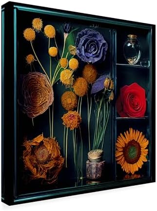 Trademark Fine Art Canvas Wall Art - Sasha Dried Flowers II for Living Room Bedroom Office Decor 1