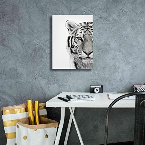 White Tiger Giclee Canvas Wall Art by Design Fabrikken