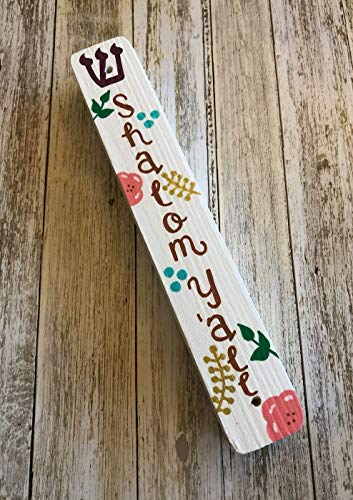 Lea Joelle Mezuzah Scroll Case Handmade Wooden Jewish Wall Art