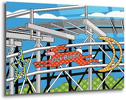 Jack Rabbit Roller Coaster Acrylic Wall Art by Ron Magnes