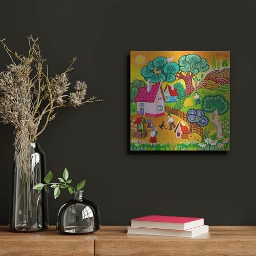 The Goat Tree Metal Wall Art 12x12 1