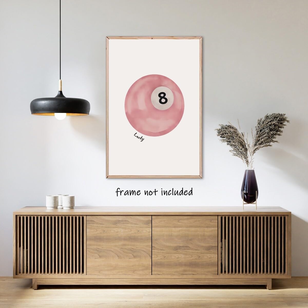 SFAOHPR Vintage Pool Ball Wall Art Retro 12x16inch Poster