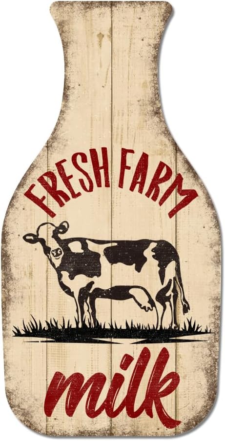 Globleland Fresh Farm Milk Vintage Metal Tin Sign 106x54inch