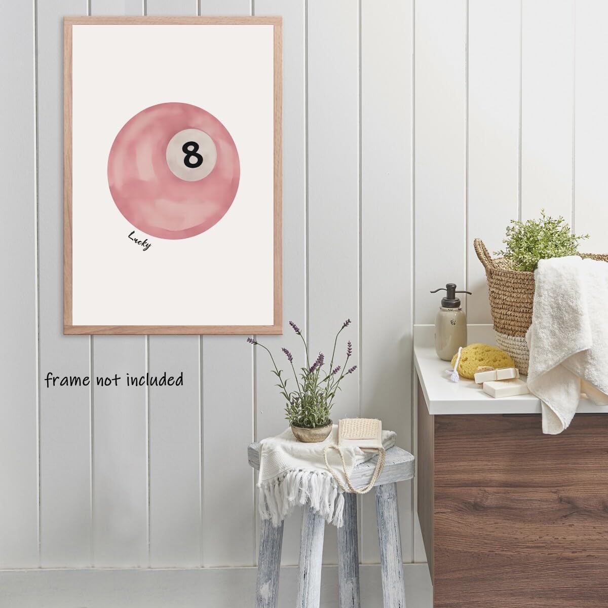 SFAOHPR Vintage Pool Ball Wall Art Retro 12x16inch Poster