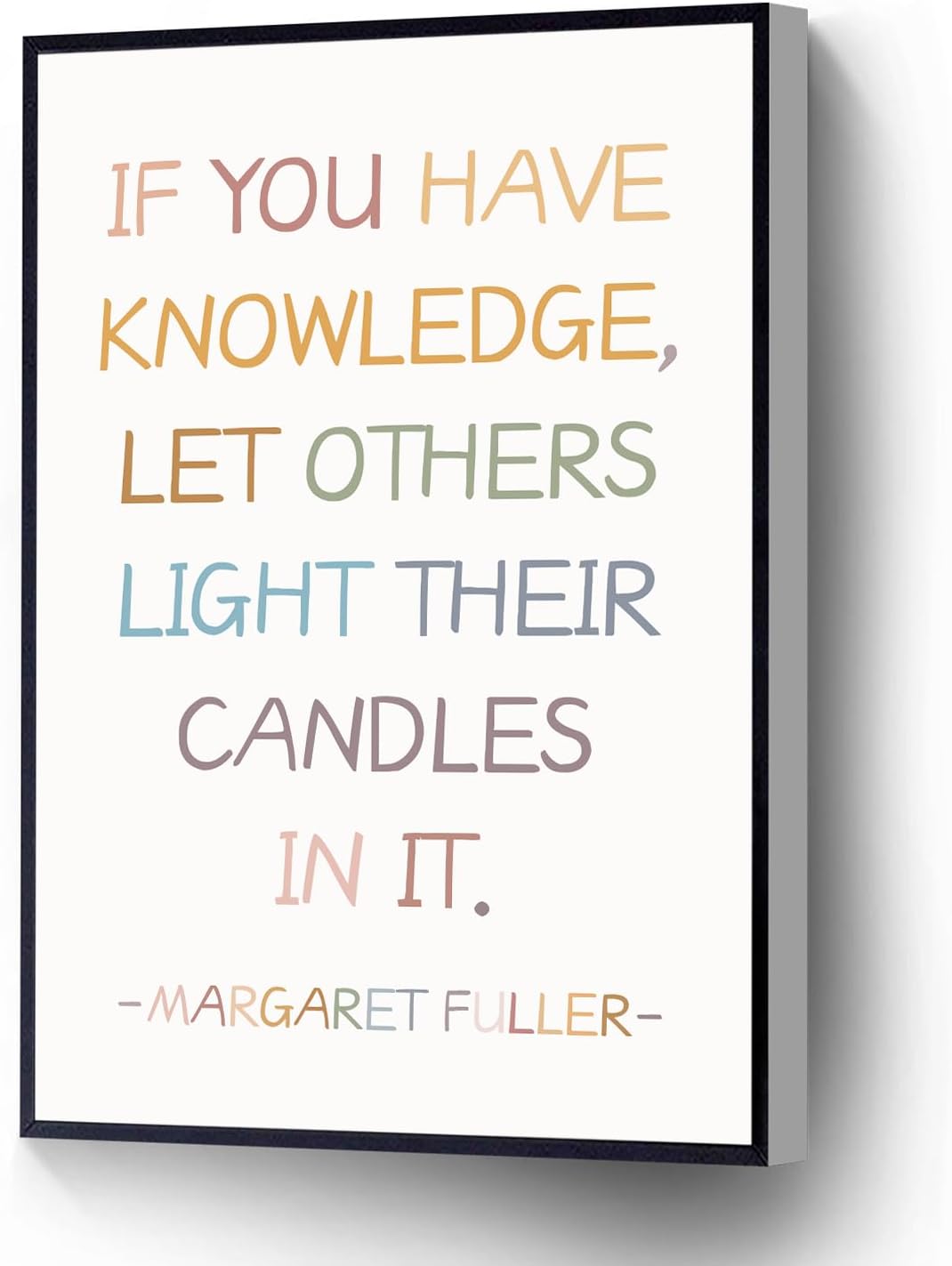If You Have Knowledge Let Others Light Their Candles In It Modern Canvas Wall Art Poster
