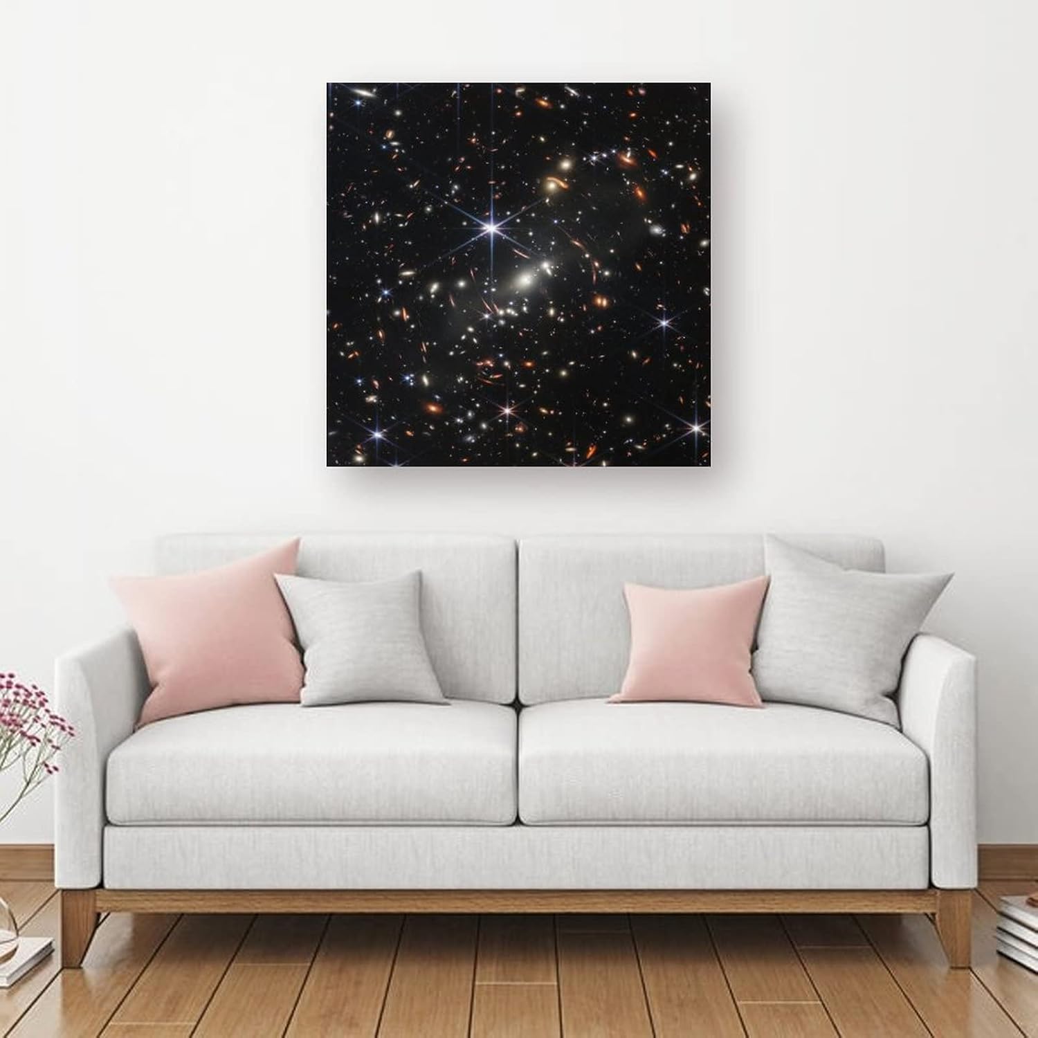 JUNZHE James Webb Space Telescope Poster Canvas Wall Art Decorative Print