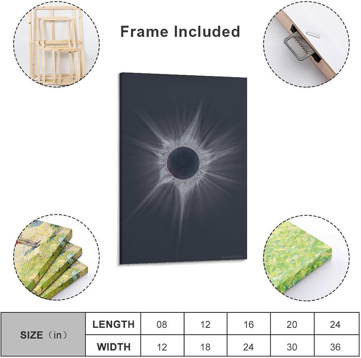 James Webb Space Telescope Poster Canvas Art Print Wall Decor 16x24inch