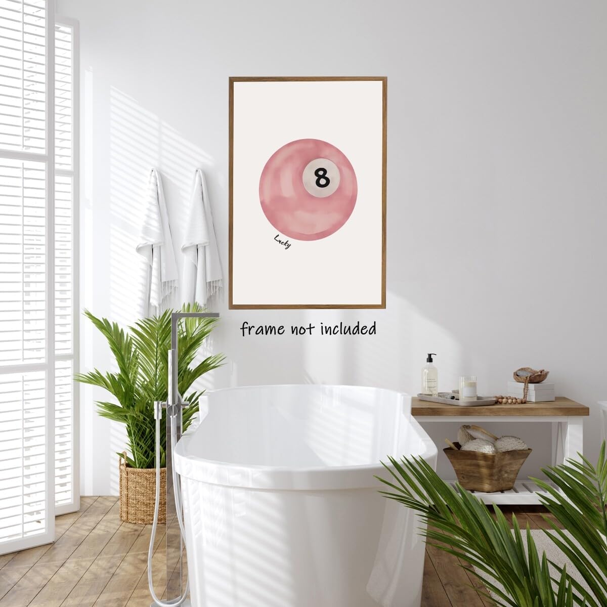 SFAOHPR Vintage Pool Ball Wall Art Retro 12x16inch Poster