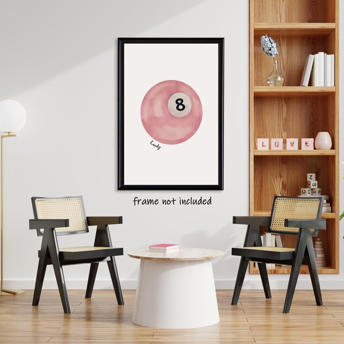 SFAOHPR Vintage Pool Ball Wall Art Retro 12x16inch Poster