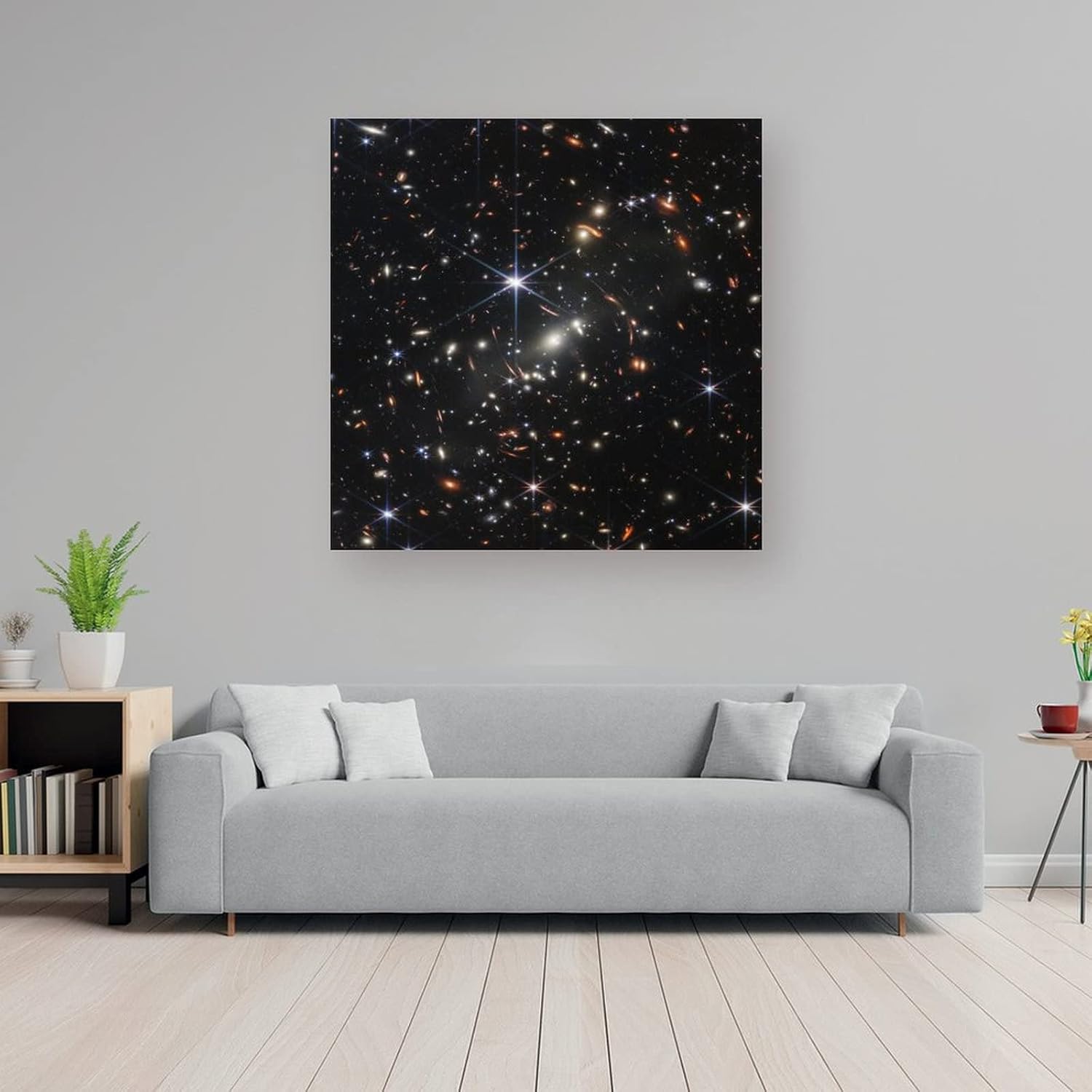 JUNZHE James Webb Space Telescope Poster Canvas Wall Art Decorative Print