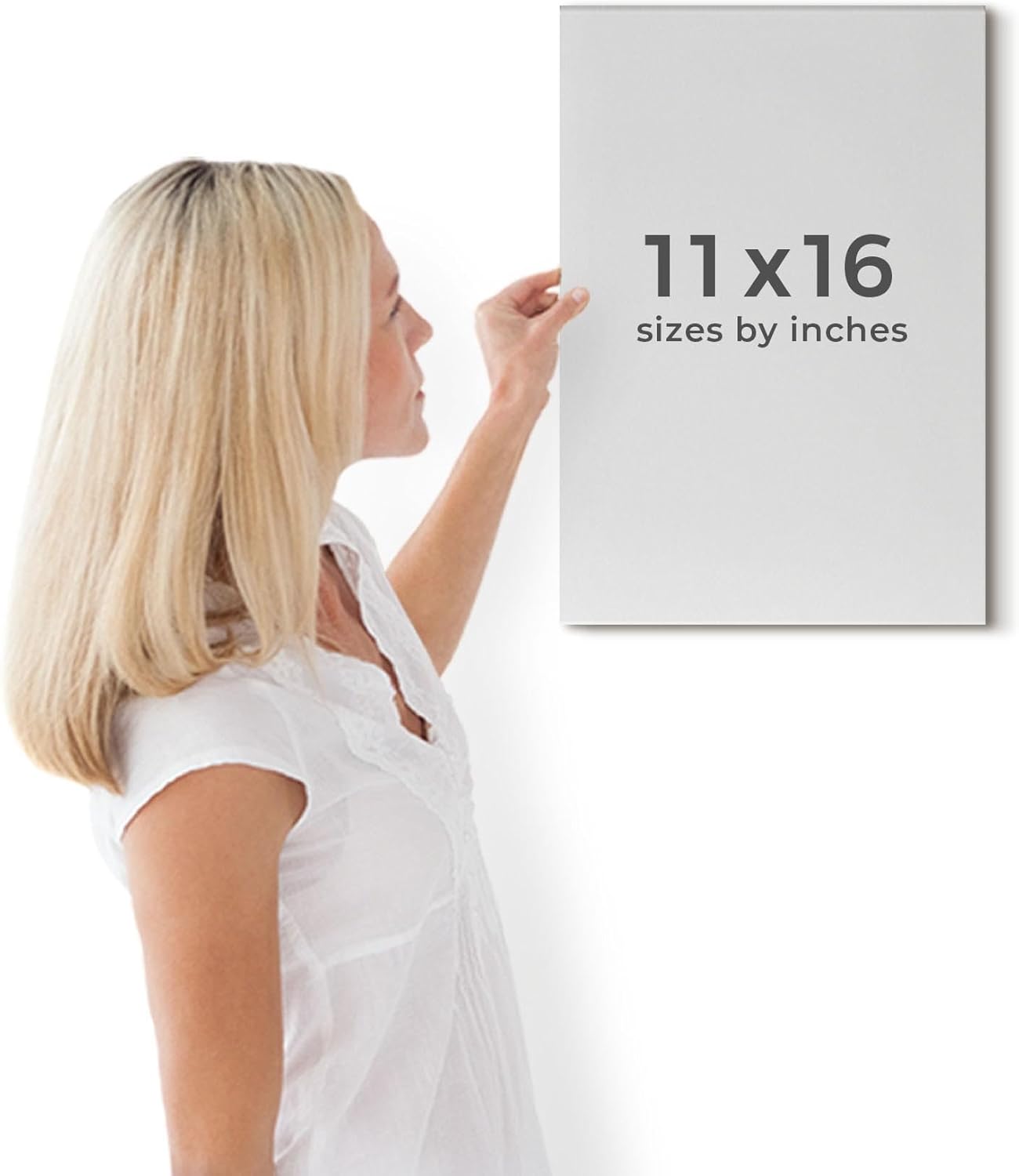 Arttitue Fashion Perfume Bottle Wall Art 11x16 Inch Canvas Pink Peony Flower Decor for Bedroom Bathroom