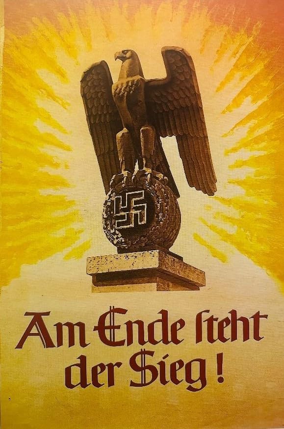 Historical German Eagle Monument Propaganda Poster Vintage WW2 Print Wall Art