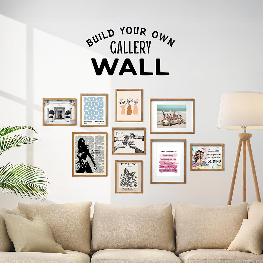 Powerful Woman Wall Art 11x14 Framed - Inspirational Decor for Girls Bedroom