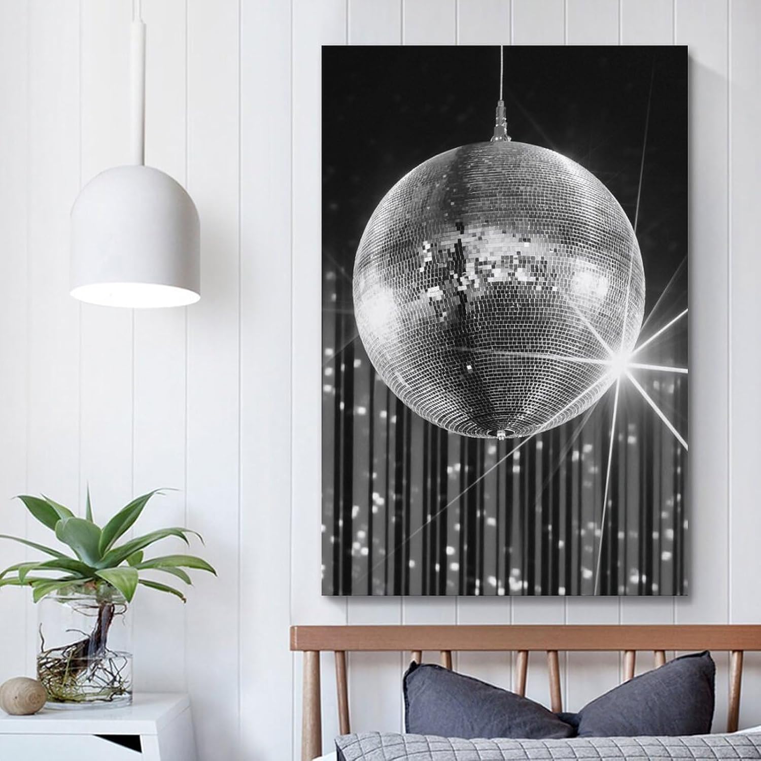 Vintage Funky Black and White Poster 12x18 Inch