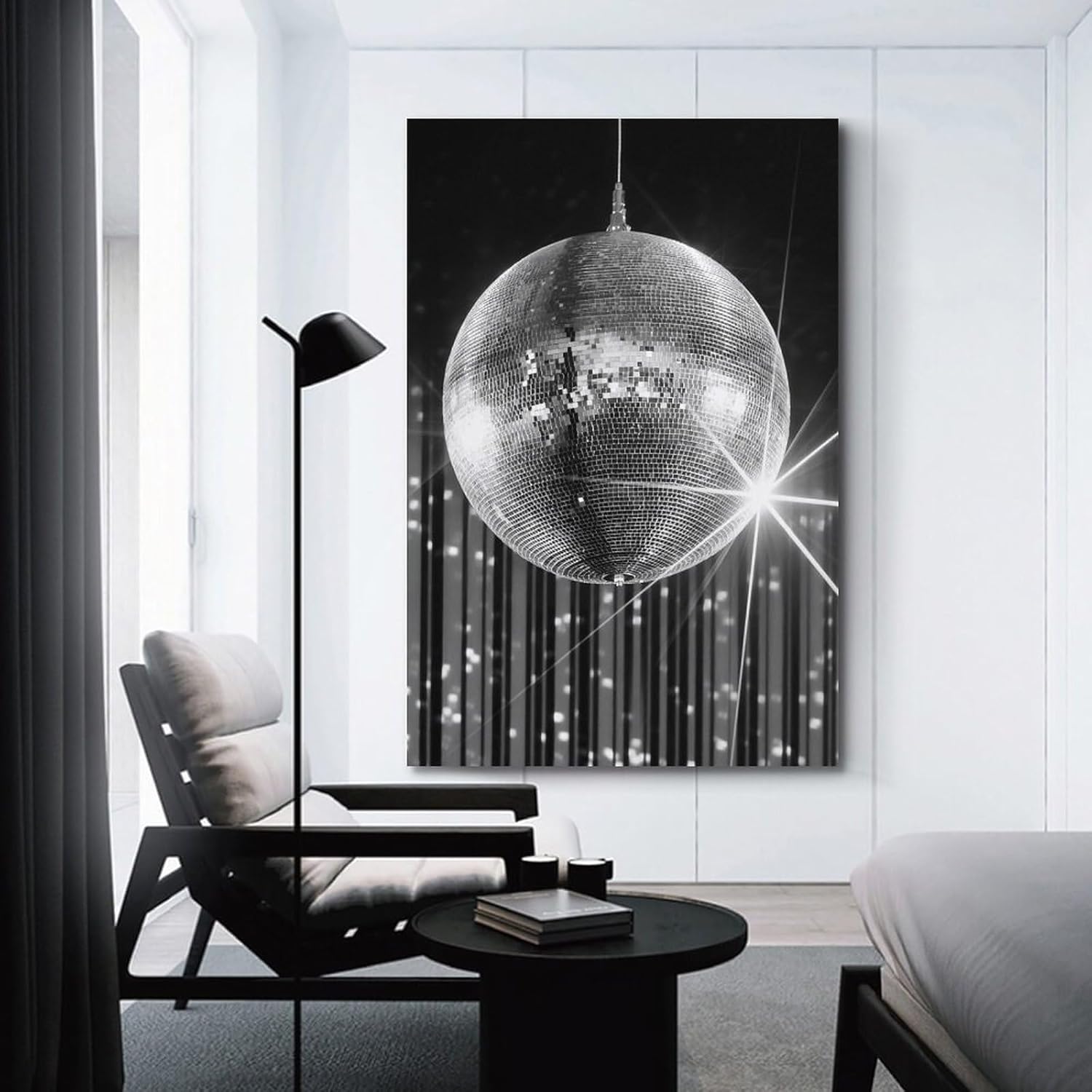 Vintage Funky Black and White Poster 12x18 Inch