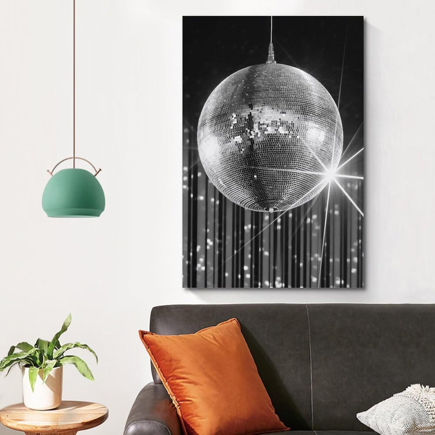 Vintage Funky Black and White Poster 12x18 Inch