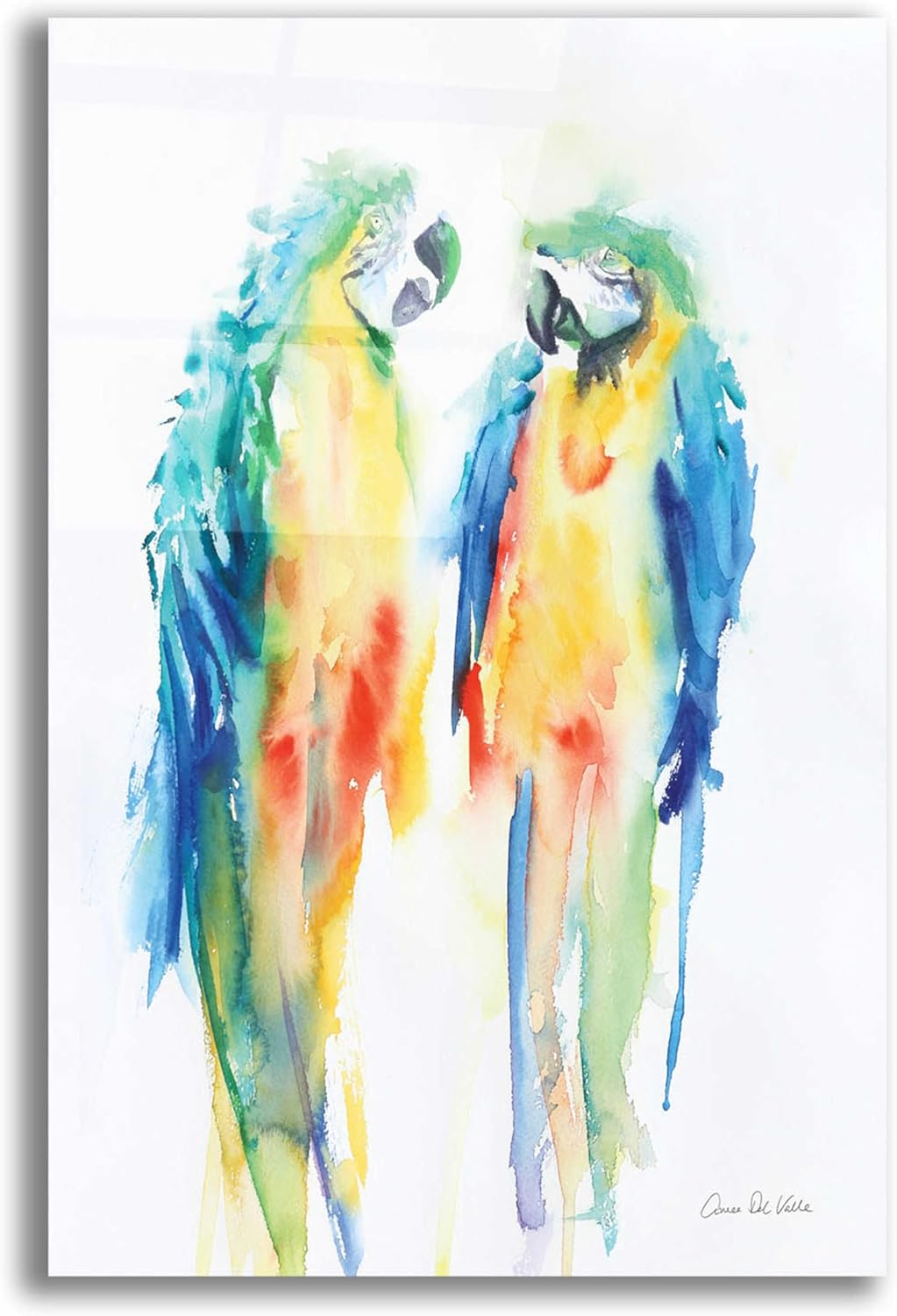 Colorful Parrots I Acrylic Wall Art by Alan Majchrowicz
