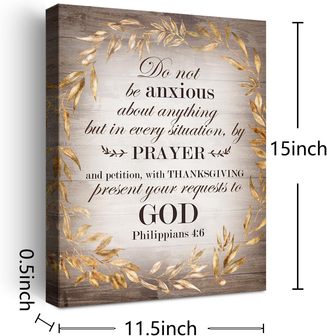 Christian Religious Canvas Wall Art Philippians 4 6 Canvas Poster Print Wall Decor