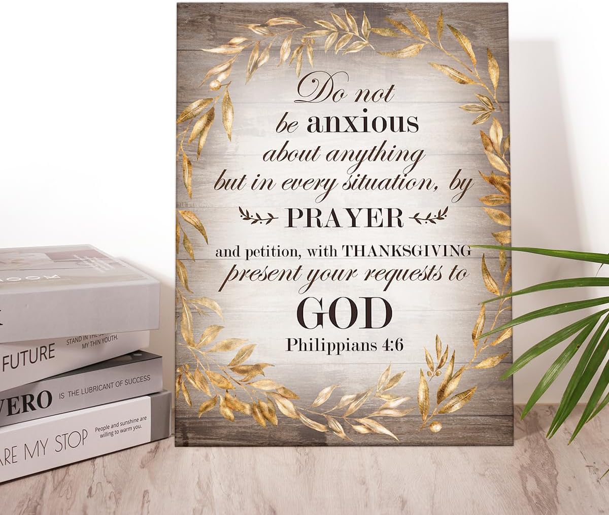 Christian Religious Canvas Wall Art Philippians 4 6 Canvas Poster Print Wall Decor