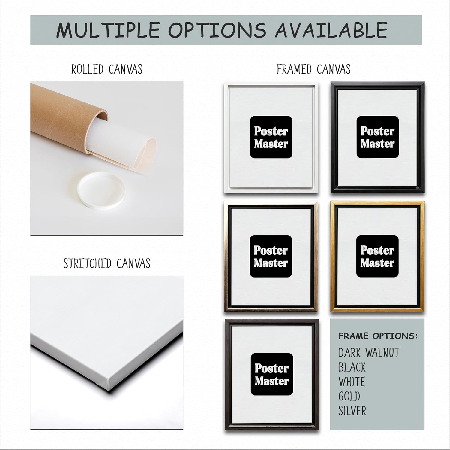 Poster Master 3-Piece Canvas Art Set - Luxury Print for Home and Office