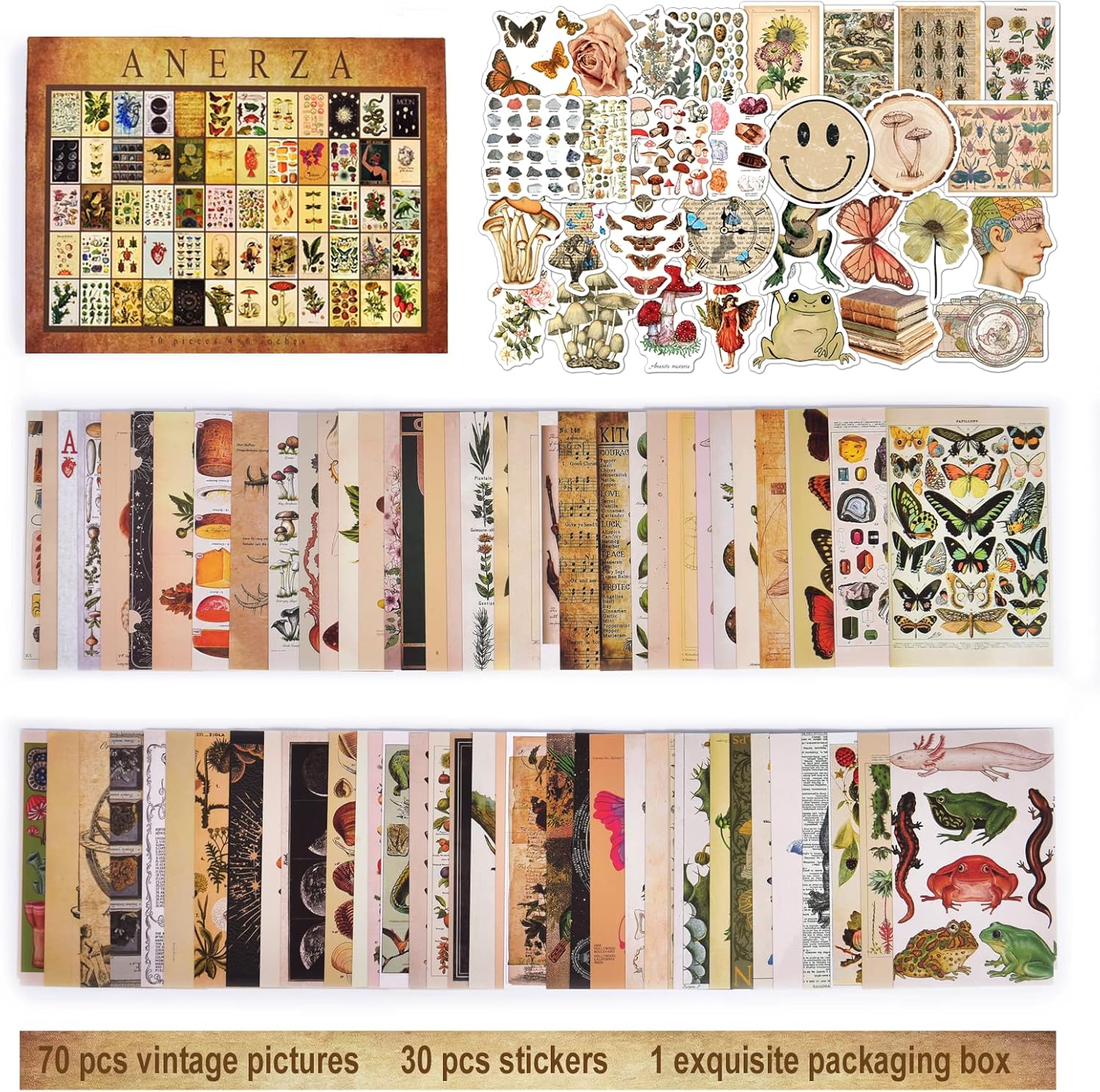 ANERZA Vintage Wall Collage Kit 100 PCS Aesthetic Decor